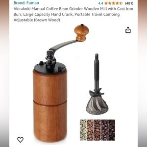 Manual Coffee Grinder in Brown